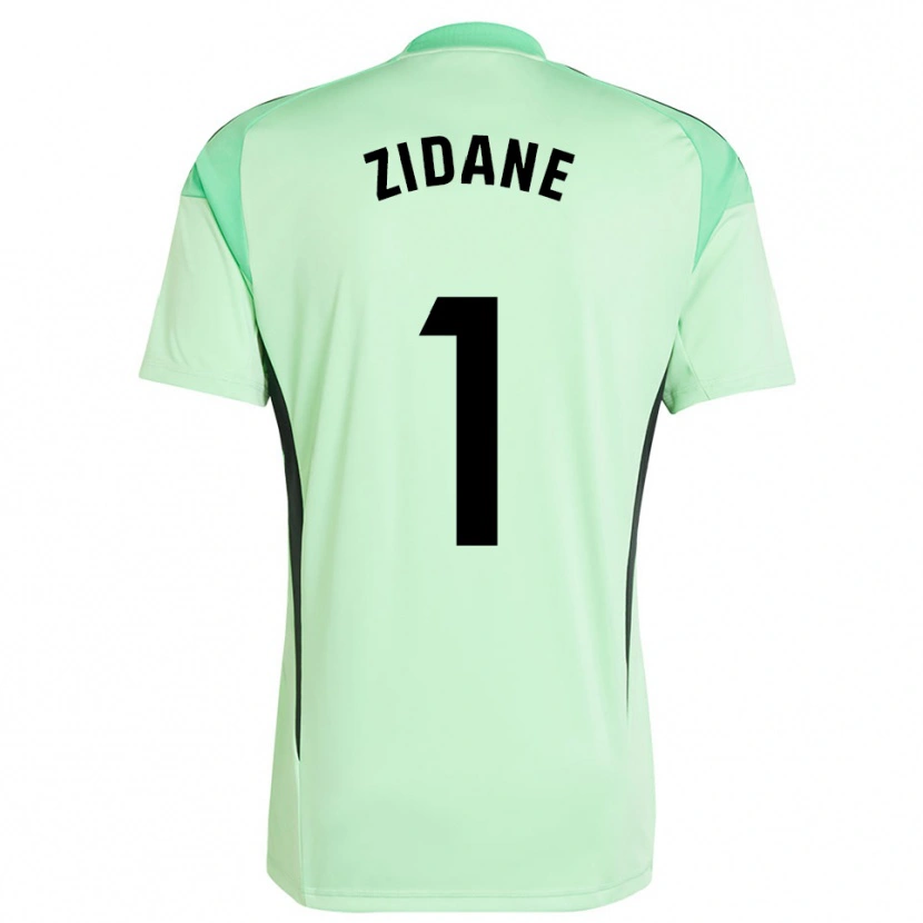 Danxen Bambino Luca Zidane #1 Maglia Gara Portiere Arancione Chiaro Nero 2025/26 Maglietta