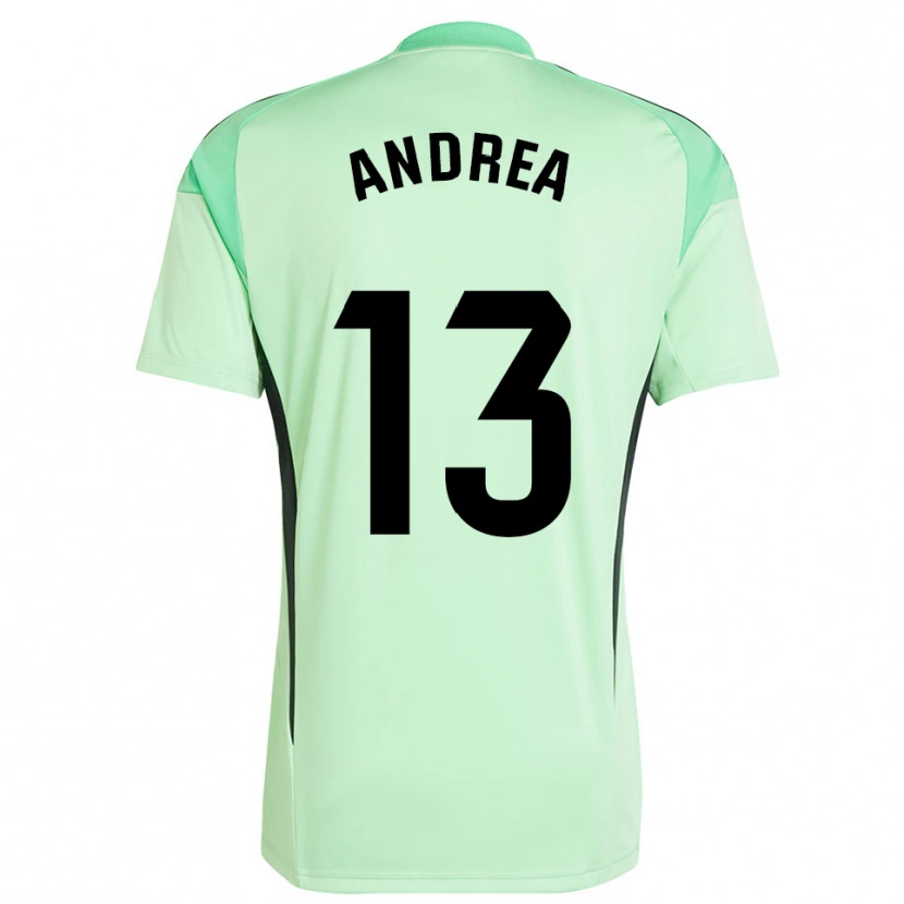 Danxen Bambino Andrea Romero Burgos #13 Maglia Gara Portiere Arancione Chiaro Nero 2025/26 Maglietta