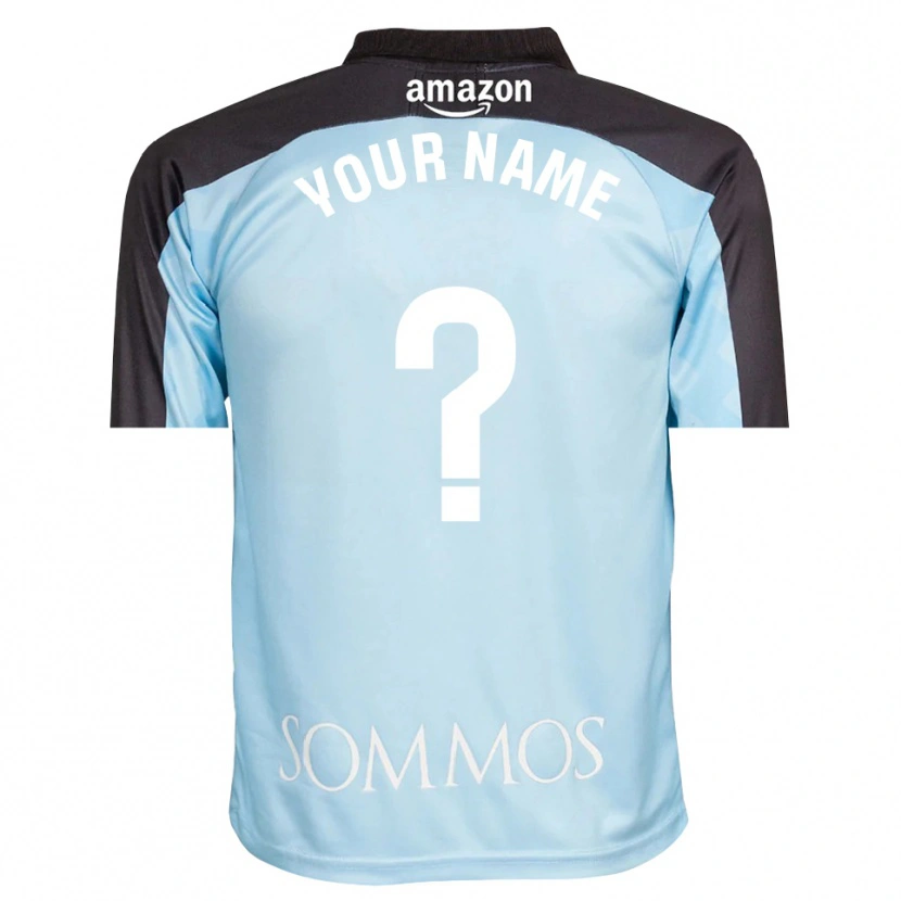 Danxen Bambino SD Huesca Maglia Gara Portiere Azzurro Chiaro Nero 2025/26 Maglietta