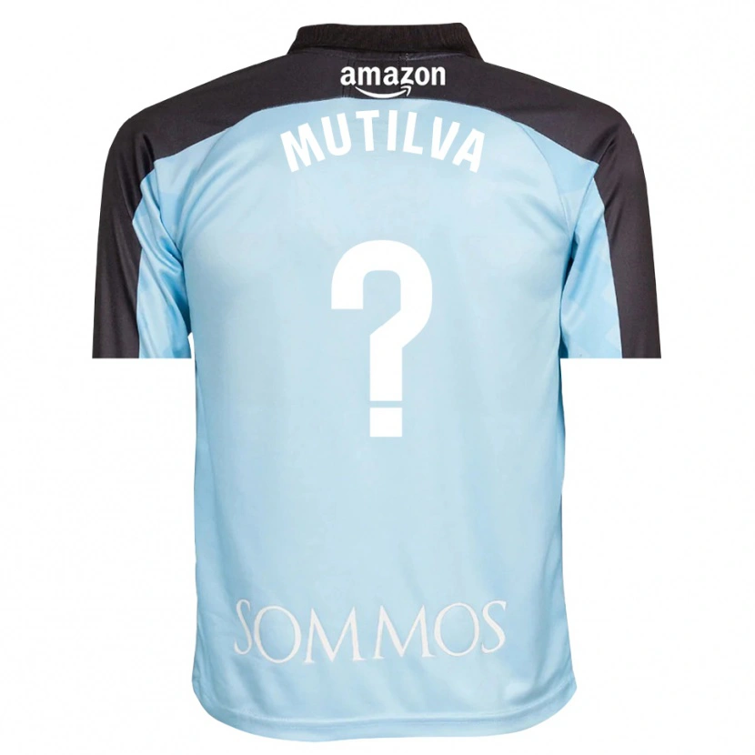 Danxen Bambino Aimar Mutilva #0 Maglia Gara Portiere Azzurro Chiaro Nero 2025/26 Maglietta
