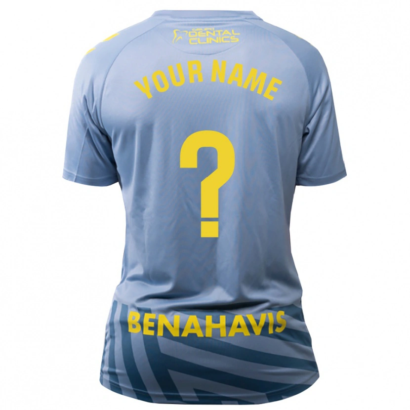 Danxen Bambino Malaga CF Maglia Gara Portiere Azzurro Chiaro Grigio 2025/26 Maglietta