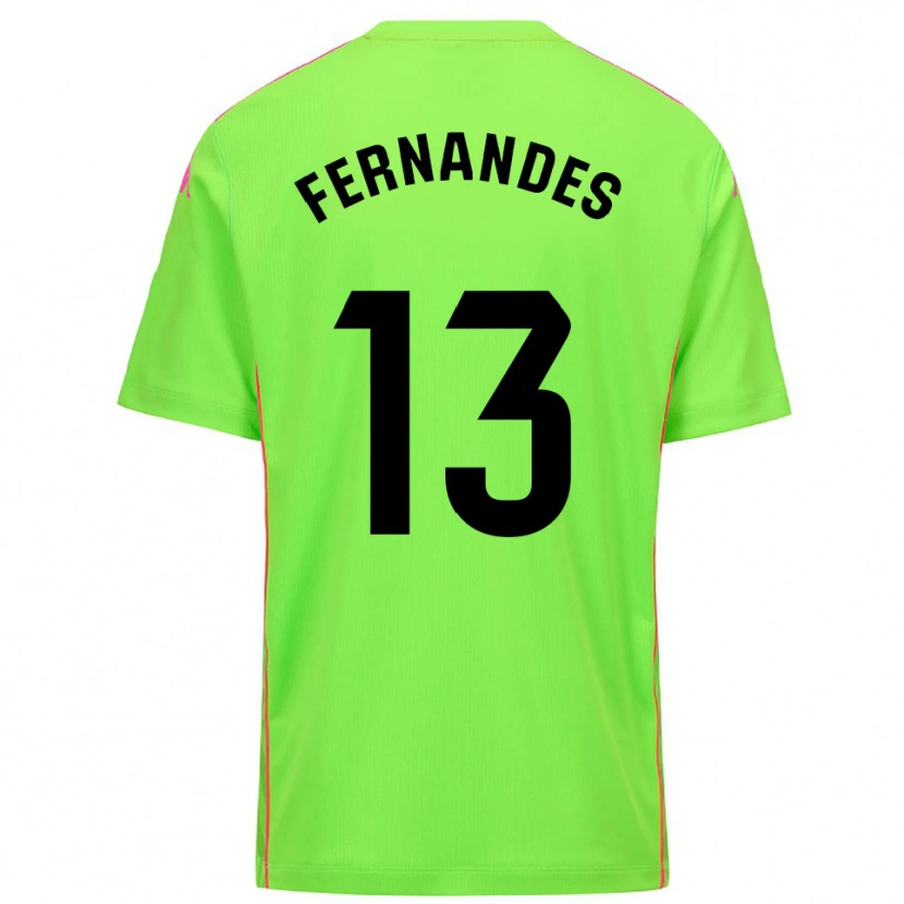 Danxen Bambino Guilherme Fernandes #13 Maglia Gara Portiere Rosa Profondo Lirico 2025/26 Maglietta