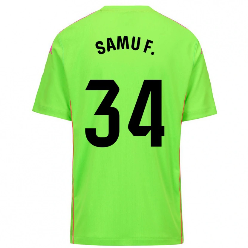 Danxen Bambino Samu Fernández #34 Maglia Gara Portiere Rosa Profondo Lirico 2025/26 Maglietta