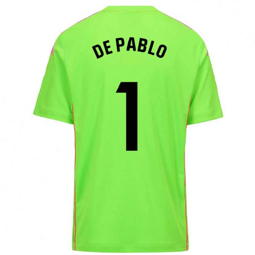 Danxen Bambino Álvaro de Pablo #1 Maglia Gara Portiere Rosa Profondo Lirico 2025/26 Maglietta