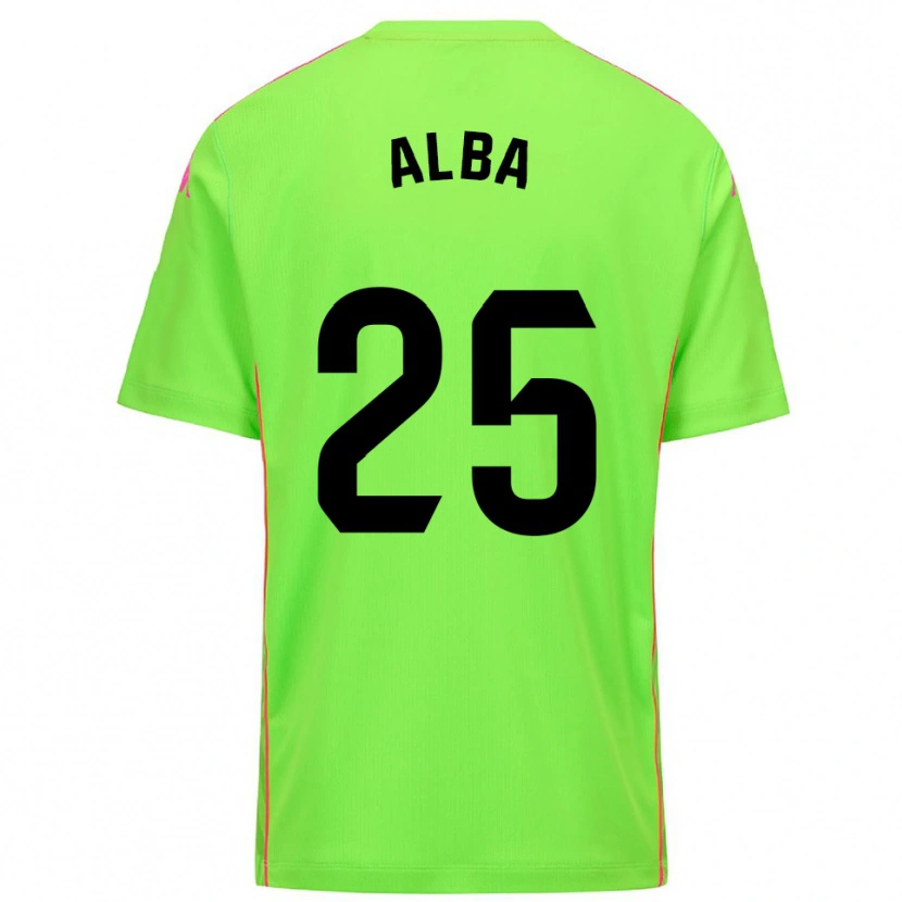 Danxen Bambino Alba Acebes Rodríguez #25 Maglia Gara Portiere Rosa Profondo Lirico 2025/26 Maglietta