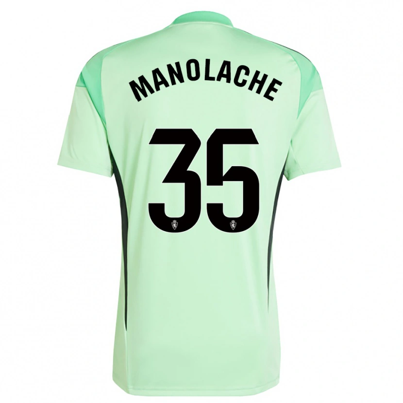Danxen Bambino Marcos Manolache #35 Maglia Gara Portiere Verde Primavera Medio 2025/26 Maglietta