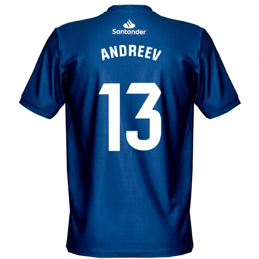 Danxen Bambino Plamen Andreev #13 Maglia Gara Portiere Blu Royal Bianco 2025/26 Maglietta
