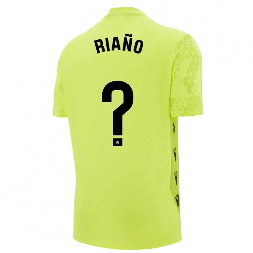 Danxen Bambino Marcos Riaño #0 Maglia Gara Portiere Verde Giallo Nero 2025/26 Maglietta