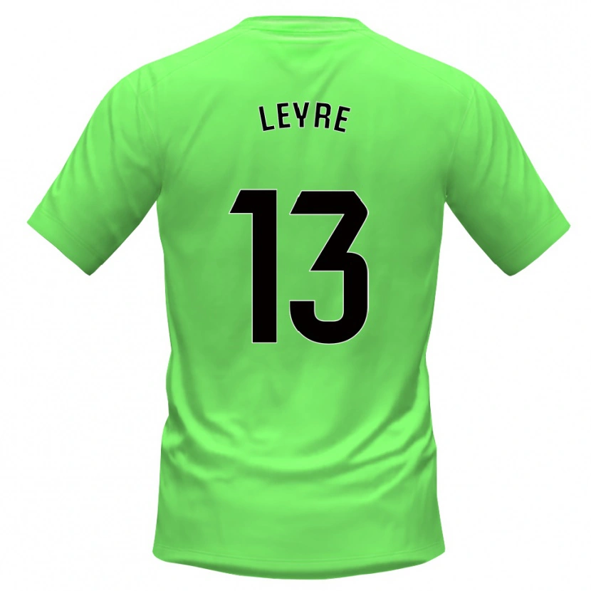Danxen Bambino Leyre Sánchez López #13 Maglia Gara Portiere Verde Nero 2025/26 Maglietta