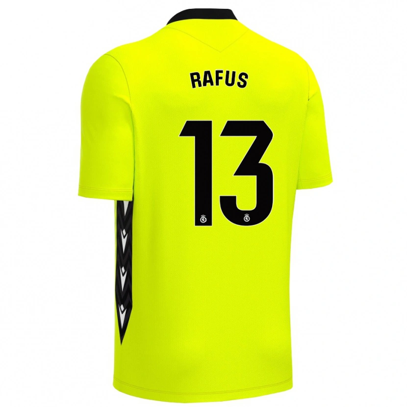 Danxen Bambino Arnau Rafús #13 Maglia Gara Portiere Verde Giallo Nero 2025/26 Maglietta