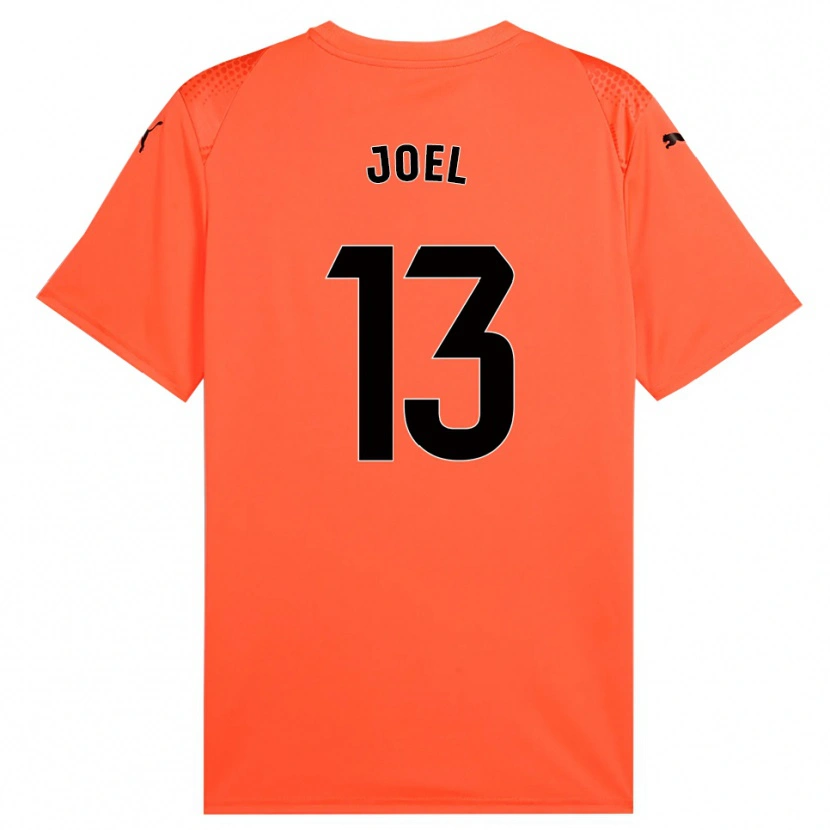 Danxen Bambino Christian Joel #13 Maglia Gara Portiere Arancione Nero Rosso 2025/26 Maglietta
