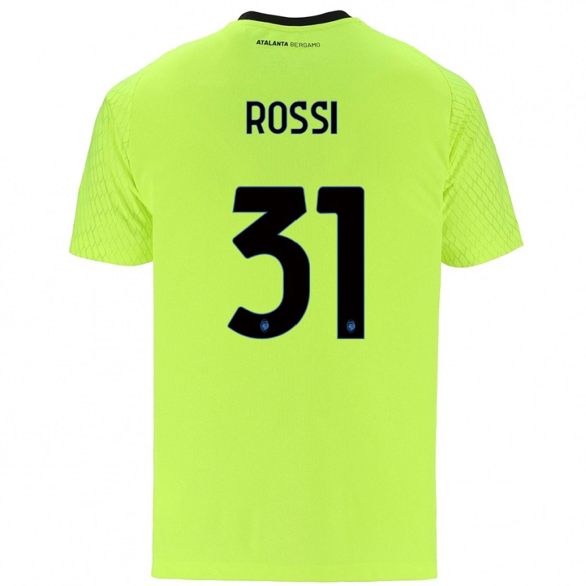 Danxen Bambino Francesco Rossi #31 Maglia Gara Portiere Verde Giallo Rosso 2025/26 Maglietta