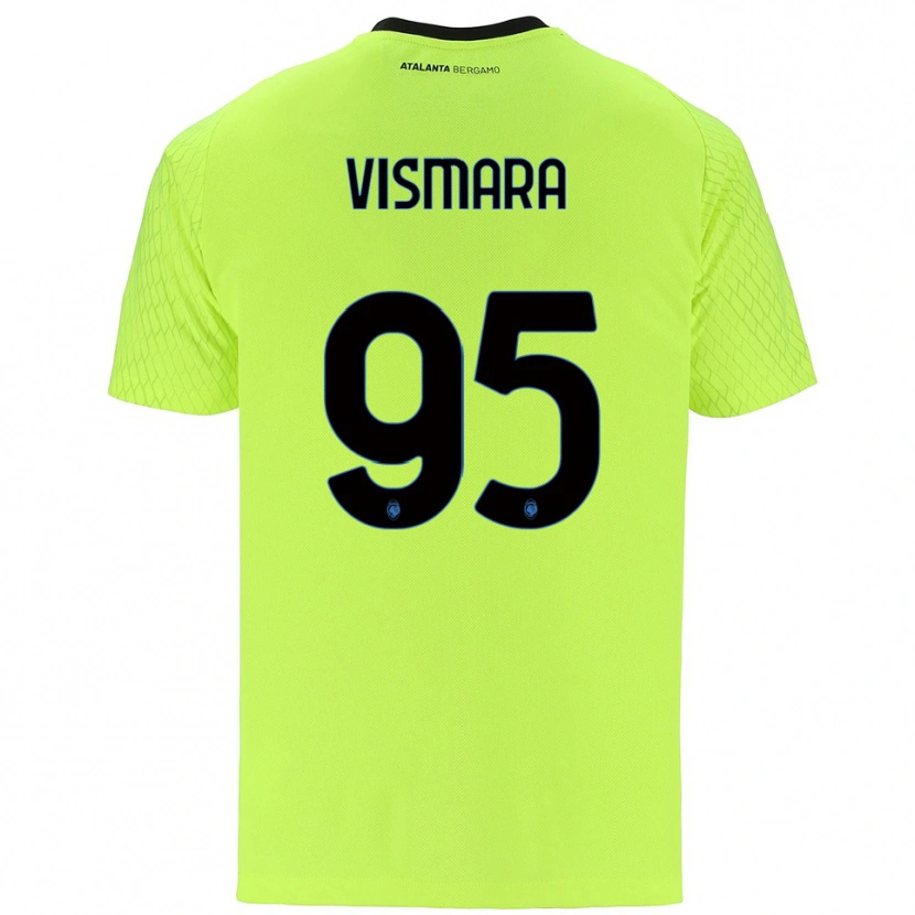 Danxen Bambino Paolo Vismara #95 Maglia Gara Portiere Verde Giallo Rosso 2025/26 Maglietta