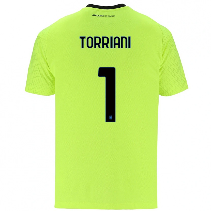 Danxen Bambino Andrea Torriani #1 Maglia Gara Portiere Verde Giallo Rosso 2025/26 Maglietta