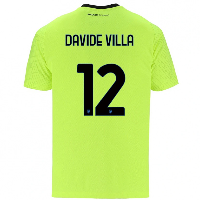 Danxen Bambino Matteo Davide Villa #12 Maglia Gara Portiere Verde Giallo Rosso 2025/26 Maglietta