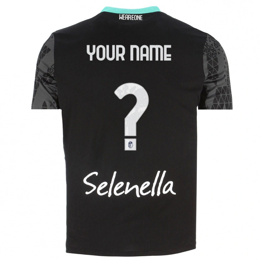 Danxen Bambino Bologna FC 1909 Maglia Gara Portiere Grigio Nero Bianco 2025/26 Maglietta