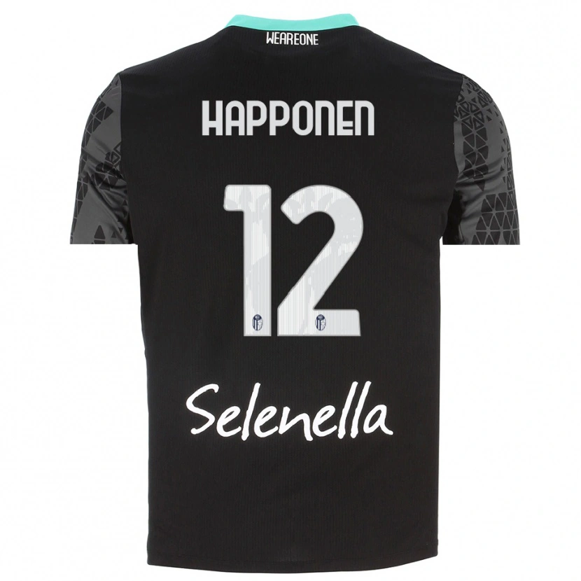 Danxen Bambino Ukko Happonen #12 Maglia Gara Portiere Grigio Nero Bianco 2025/26 Maglietta