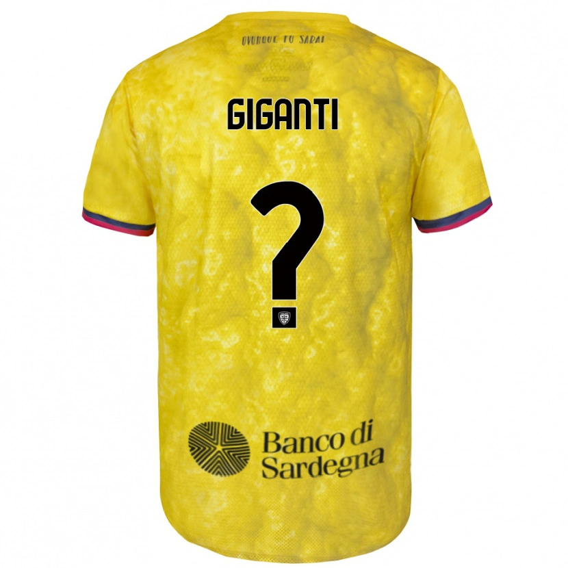 Danxen Bambino Michele Giganti #0 Maglia Gara Portiere Giallo Nero 2025/26 Maglietta