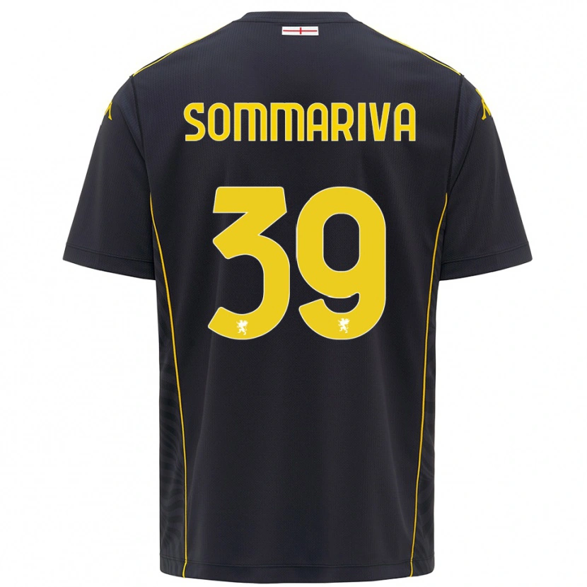 Danxen Bambino Daniele Sommariva #39 Maglia Gara Portiere Nero Giallo 2025/26 Maglietta