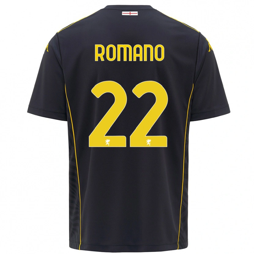 Danxen Bambino Andrew Romano #22 Maglia Gara Portiere Nero Giallo 2025/26 Maglietta