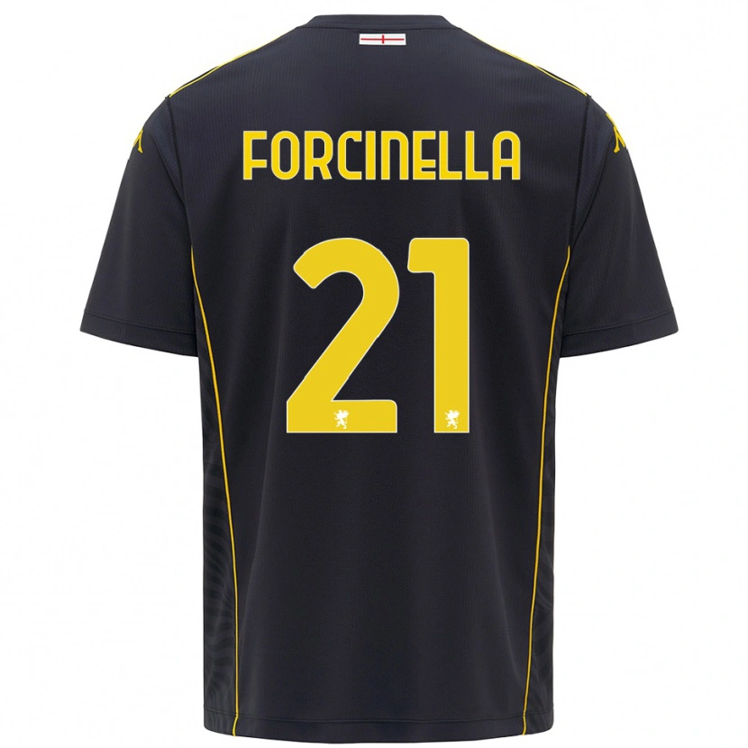 Danxen Bambino Camilla Forcinella #21 Maglia Gara Portiere Nero Giallo 2025/26 Maglietta