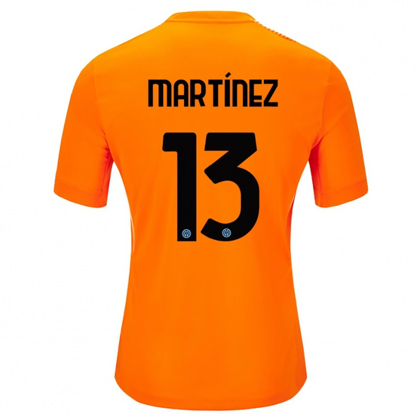 Danxen Bambino Josep Martínez #13 Maglia Gara Portiere Arancione Chiaro Nero 2025/26 Maglietta