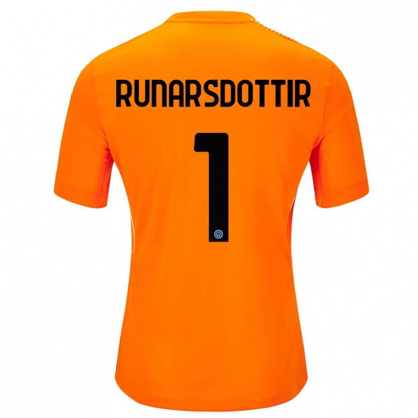 Danxen Bambino Cecilía Rán Rúnarsdóttir #1 Maglia Gara Portiere Arancione Chiaro Nero 2025/26 Maglietta
