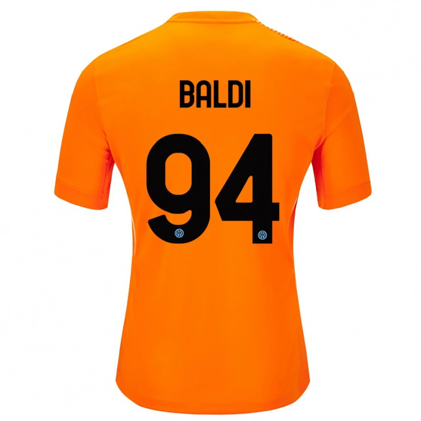 Danxen Bambino Rachele Baldi #94 Maglia Gara Portiere Arancione Chiaro Nero 2025/26 Maglietta