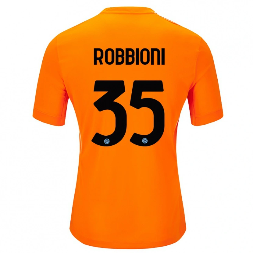 Danxen Bambino Matilde Robbioni #35 Maglia Gara Portiere Arancione Chiaro Nero 2025/26 Maglietta