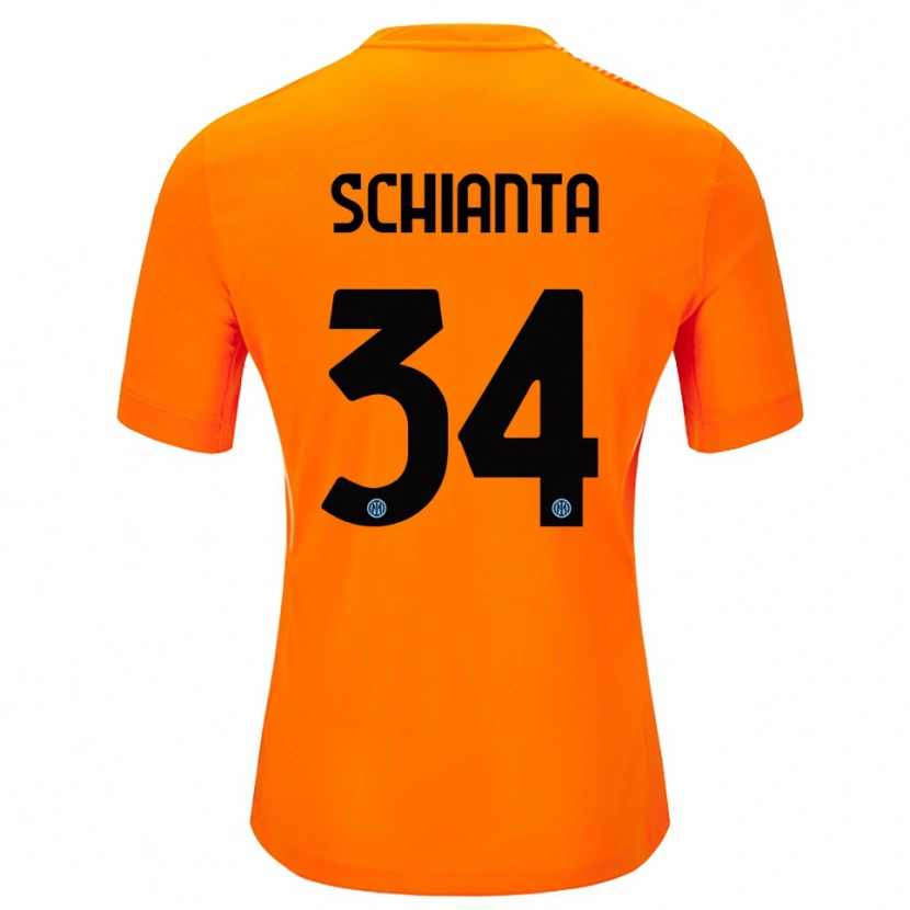 Danxen Bambino Valentina Schianta #34 Maglia Gara Portiere Arancione Chiaro Nero 2025/26 Maglietta