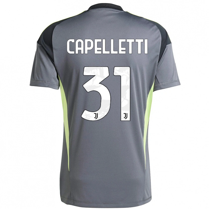 Danxen Bambino Alessia Capelletti #31 Maglia Gara Portiere Grigio Scuro Bianco 2025/26 Maglietta