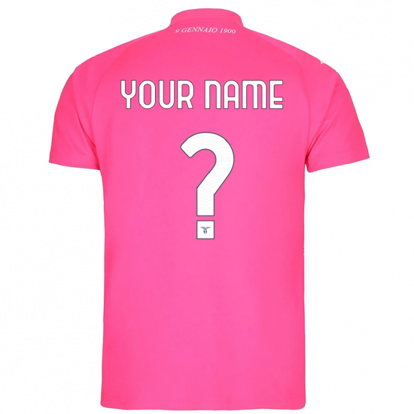 Danxen Bambino SS Lazio Maglia Gara Portiere Rosa Profondo 2025/26 Maglietta