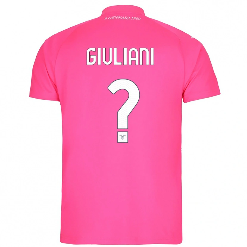 Danxen Bambino Alessio Giuliani #0 Maglia Gara Portiere Rosa Profondo 2025/26 Maglietta