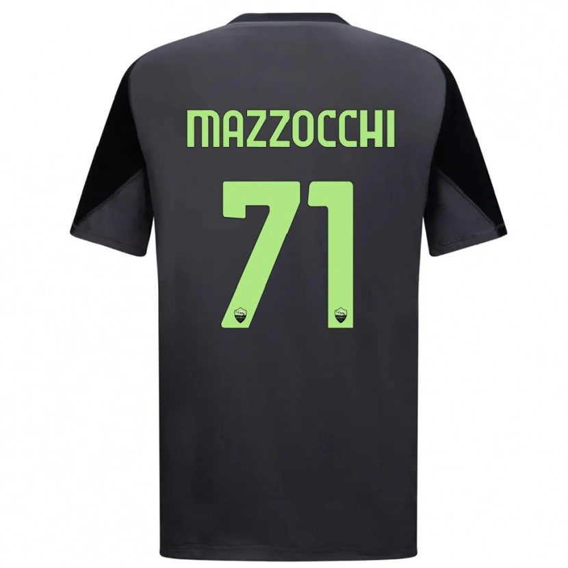Danxen Bambino Giulia Mazzocchi #71 Maglia Gara Portiere Nero Verde Chiaro 2025/26 Maglietta