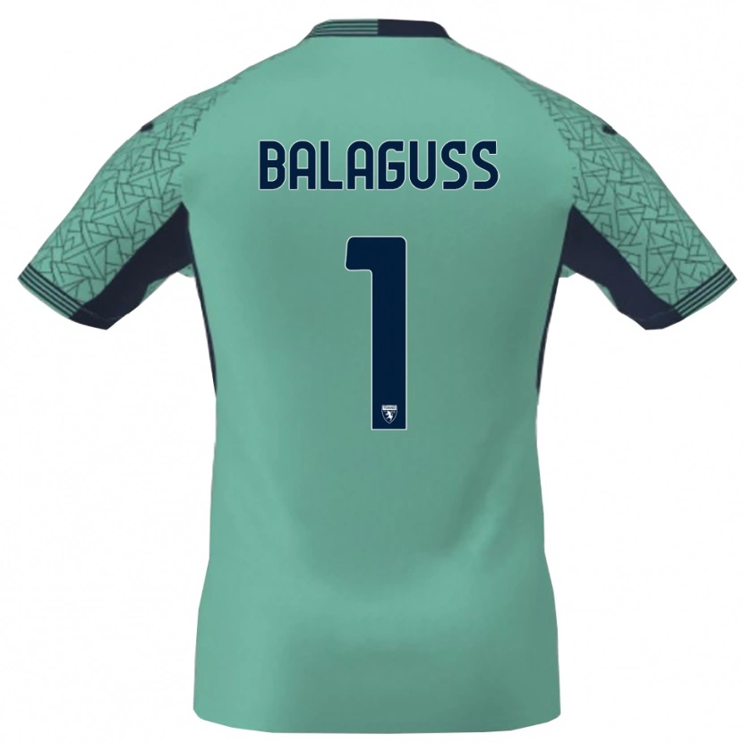 Danxen Bambino Nils Balaguss #1 Maglia Gara Portiere Laguna Blu 2025/26 Maglietta
