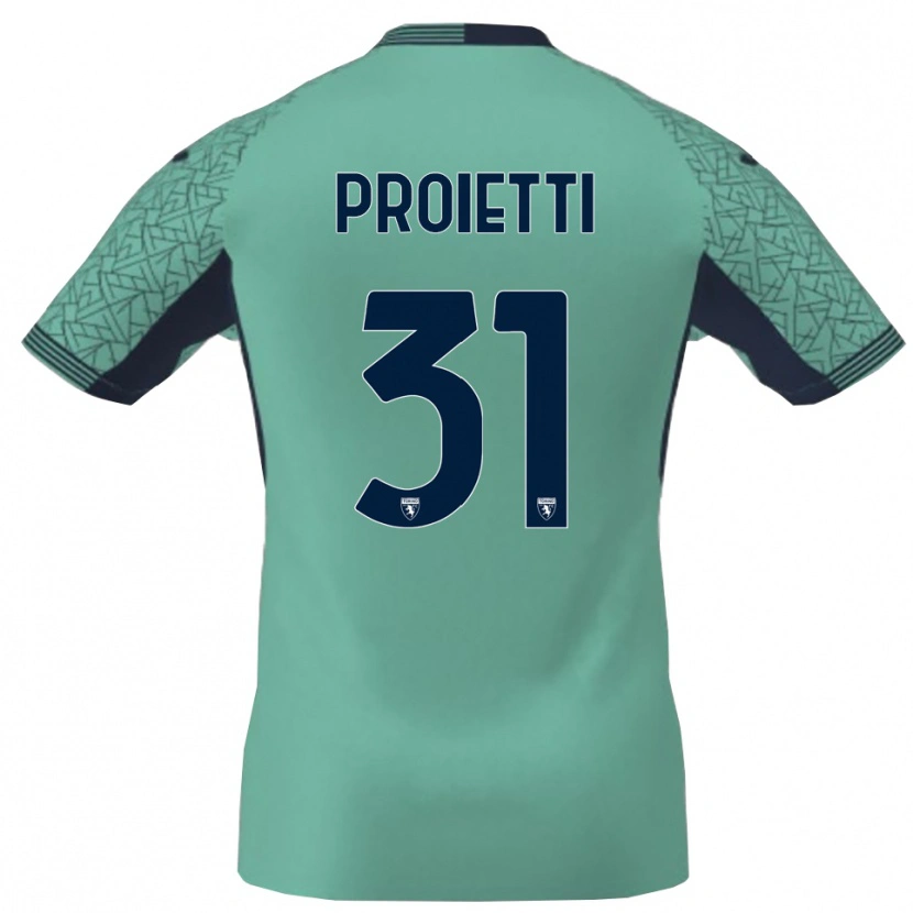 Danxen Bambino Riccardo Proietti #31 Maglia Gara Portiere Laguna Blu 2025/26 Maglietta