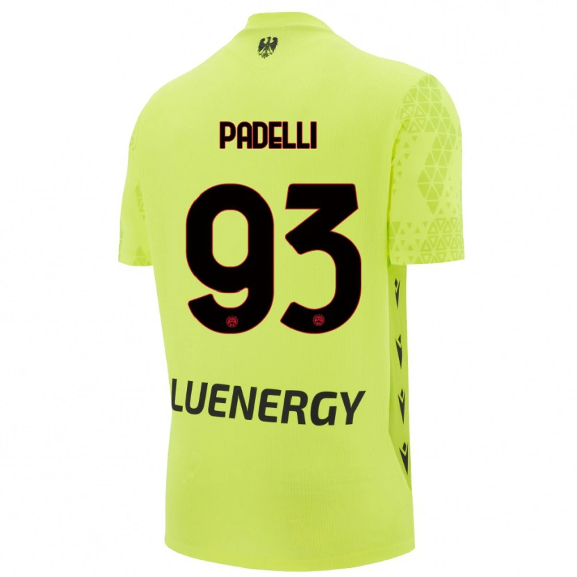 Danxen Bambino Daniele Padelli #93 Maglia Gara Portiere Verde Giallo Nero 2025/26 Maglietta