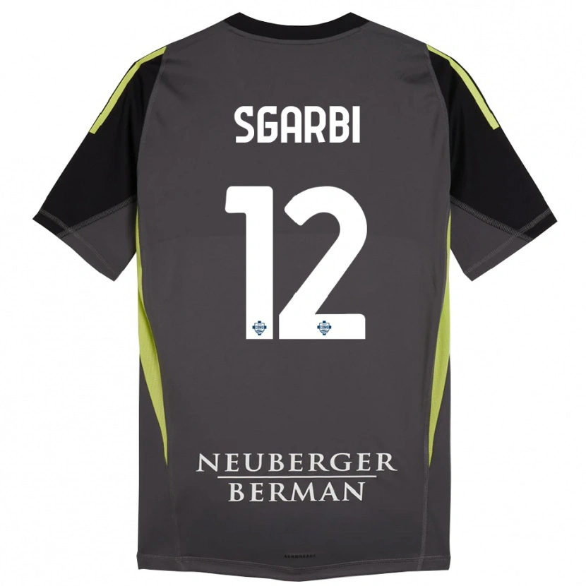 Danxen Bambino Dylan Sgarbi #12 Maglia Gara Portiere Nero Verde Chiaro 2025/26 Maglietta