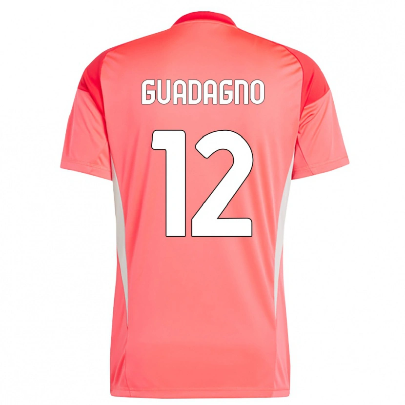 Danxen Bambino Johan Guadagno #12 Maglia Gara Portiere Rosso Bianco 2025/26 Maglietta