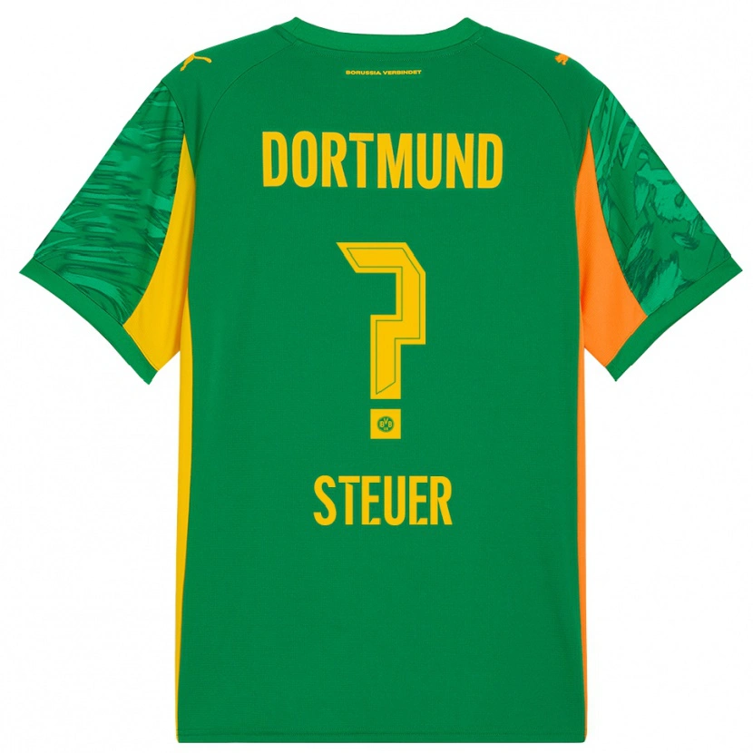 Danxen Bambino Etienne Steuer #0 Maglia Gara Portiere Verde Arancione 2025/26 Maglietta