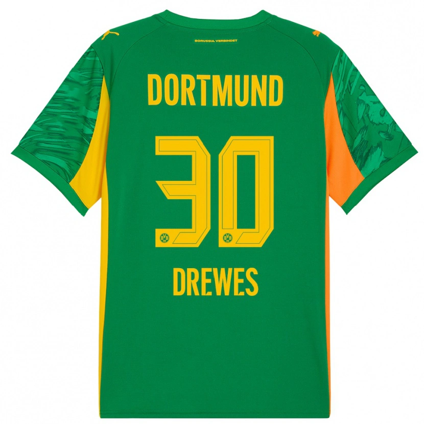 Danxen Bambino Patrick Drewes #30 Maglia Gara Portiere Verde Arancione 2025/26 Maglietta