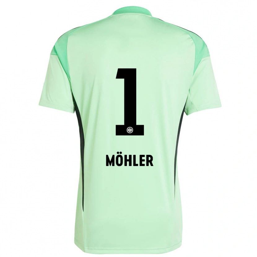 Danxen Bambino Emil Möhler #1 Maglia Gara Portiere Verde Chiaro Nero 2025/26 Maglietta