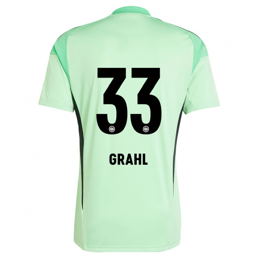 Danxen Bambino Jens Grahl #33 Maglia Gara Portiere Verde Chiaro Nero 2025/26 Maglietta