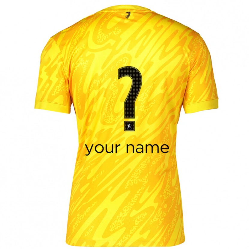 Danxen Bambino SC Freiburg Maglia Gara Portiere Giallo Nero 2025/26 Maglietta
