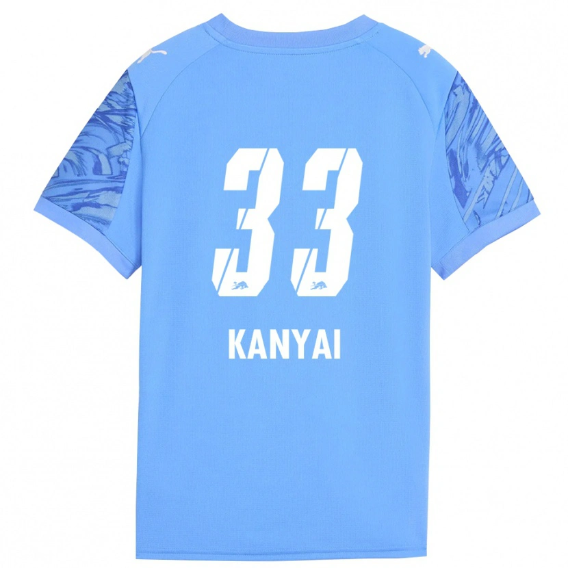 Danxen Bambino János Kányai #33 Maglia Gara Portiere Blu Reale Rosso 2025/26 Maglietta