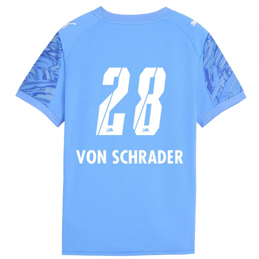 Danxen Bambino Lina Von Schrader #28 Maglia Gara Portiere Blu Reale Rosso 2025/26 Maglietta