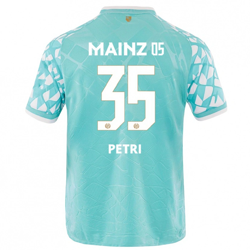 Danxen Bambino Jolina Petri #35 Maglia Gara Portiere Bianco Turchese 2025/26 Maglietta