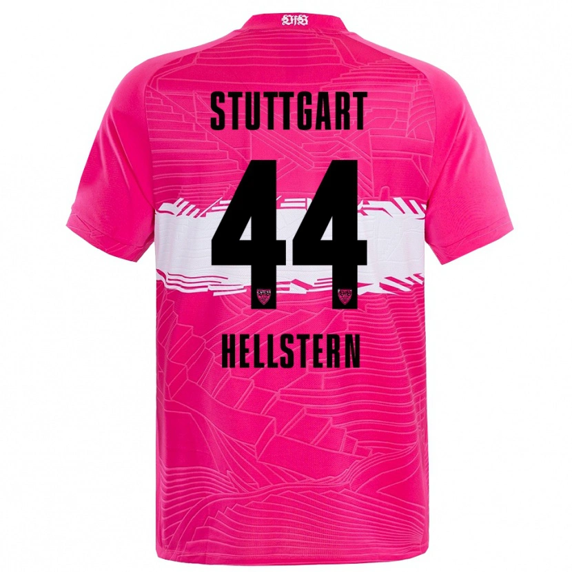 Danxen Bambino Florian Hellstern #44 Maglia Gara Portiere Rosa Profondo Nero 2025/26 Maglietta