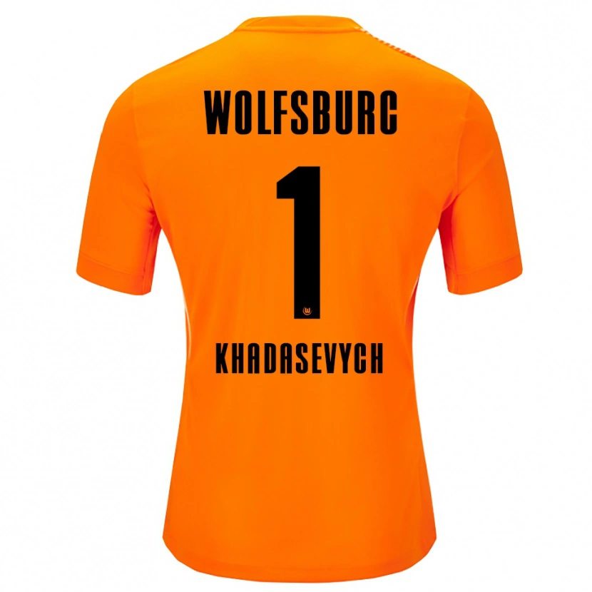 Danxen Bambino Kyrylo Khadasevych #1 Maglia Gara Portiere Rosso Nero 2025/26 Maglietta
