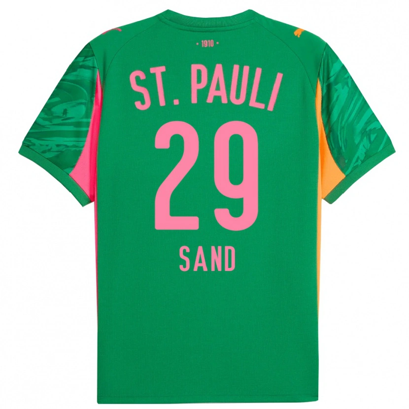 Danxen Bambino Christoffer Sand #29 Maglia Gara Portiere Verde Arancione Rosa 2025/26 Maglietta